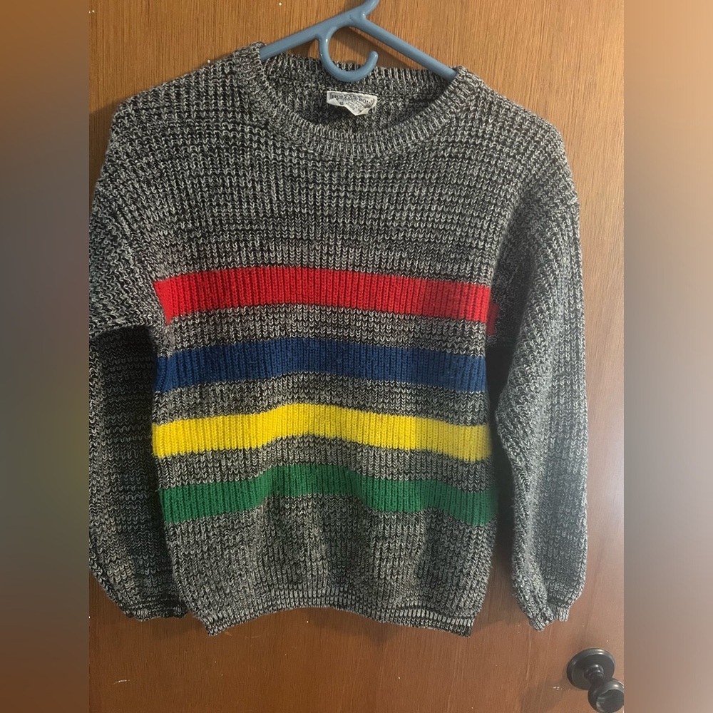 Vintage Pendleton-style knit sweater